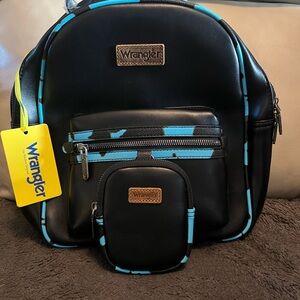 Wrangler Black and Blue  Woman’s Backpack.              ** NEW WITH TAGS**